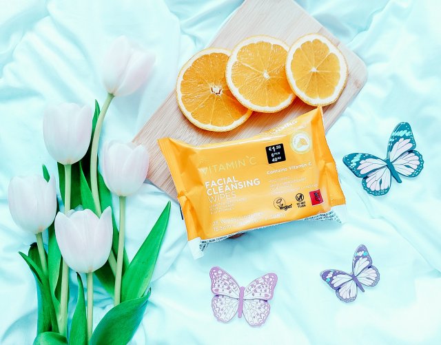 PS... Chusteczki do twarzy, Vitamin C Facial Cleansing Wipes