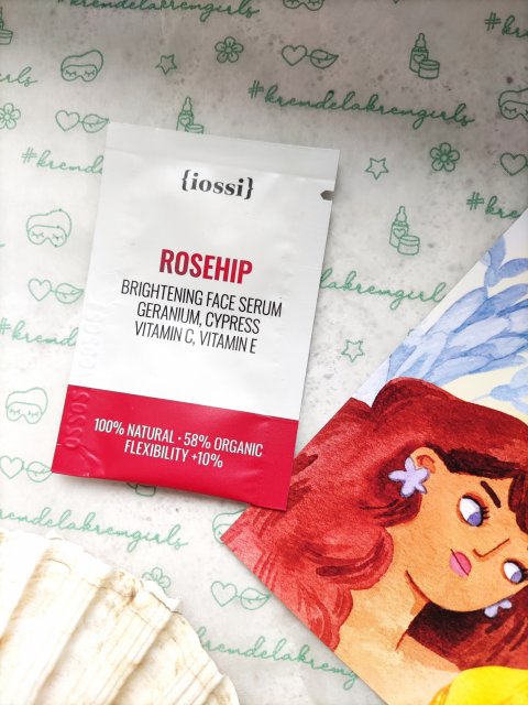 Iossi Serum do twarzy, Rozświetlające, Dzika róża, geranium, cyprys, witamina E i C