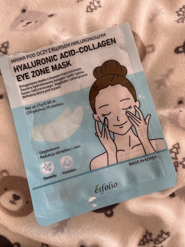 ésfolio Maska pod oczy, Kolagenowa, Z kwasem hialuronowym 