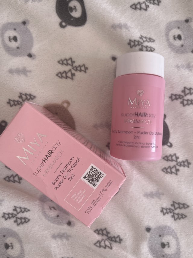 Miya Cosmetics superHAIRday, Suchy szampon-puder do stylizacji, 2in1