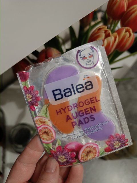 Balea Płatki pod oczy, Hydrożelowe, Kwas hialuronowy, Ekstrakt z marakui i kofeina 