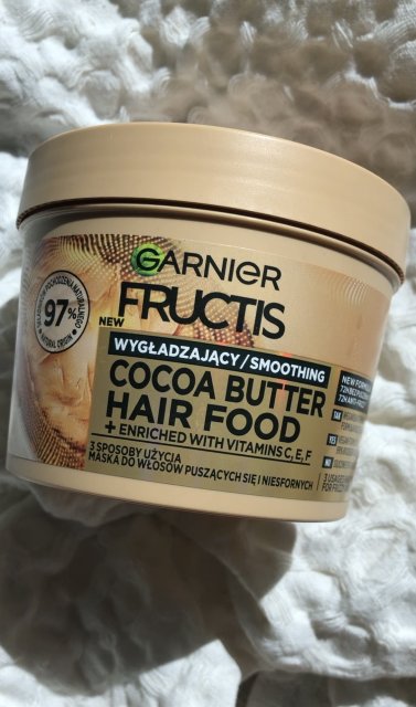 Garnier Fructis, Cocoa Butter, Maska do włosów, Wygładzająca