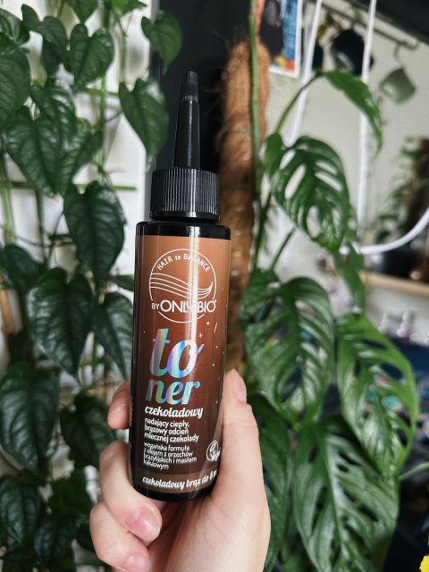 OnlyBio Hair Balance, Toner do włosów, Czekoladowy, Nadający ciepły, brązowy odcień mlecznej czekolady 