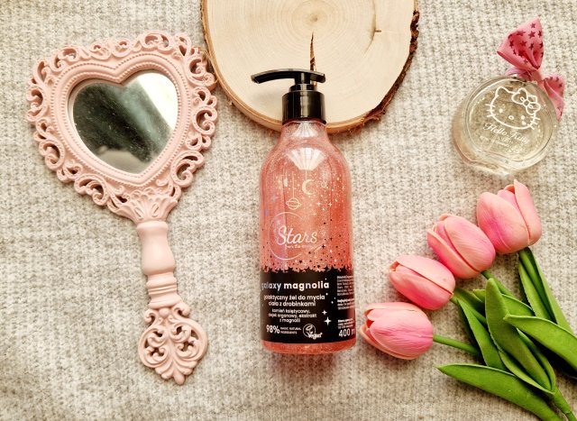 Stars from the stars Żel do mycia ciała, Galaktyczny, Z drobinkami, Galaxy Magnolia