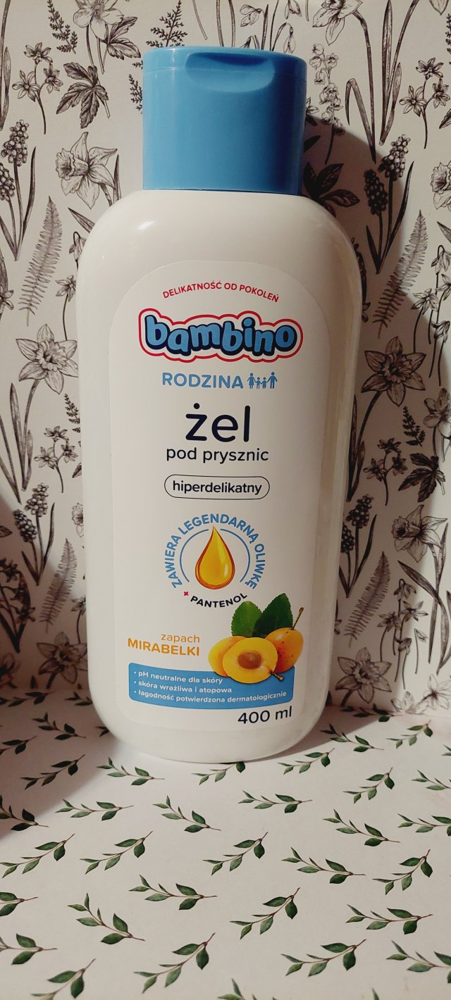 Bambino Rodzina, Żel pod prysznic, Hiperdelikatny, Mirabelka
