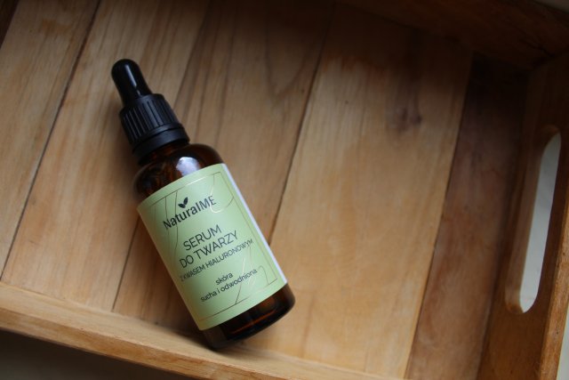 NaturalME Serum do twarzy, Z kwasem hialuronowym, Skóra sucha i odwodniona