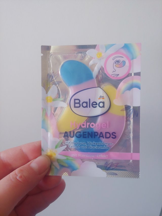 Balea Płatki pod oczy, Hydrożelowe, Rainbow Effect, Hyaluron, Wolkenblumen, Niacinamide