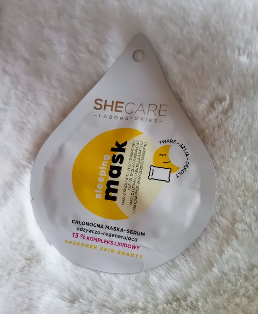Shecare Maska-serum do twarzy, Phenomen Skin Beauty, Całonocna, Odżywczo-regenerująca, 13% kompleks lipidowy, Sleeping Mask 