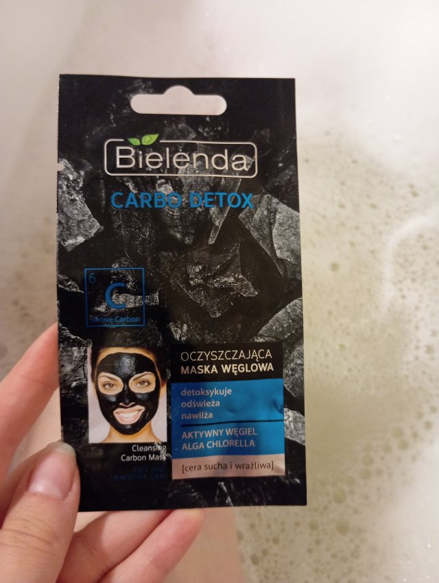 Bielenda Carbo Detox, Maska do twarzy, Oczyszczająca, Węglowa, Cera sucha i wrażliwa