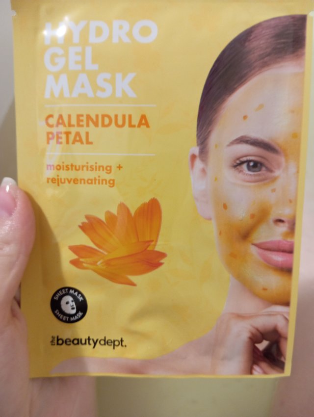 The Beauty Dept. Maseczka do twarzy w płacie, Hydrogel Mask, Calendula Petal, Moisturizing & Rejuvenating