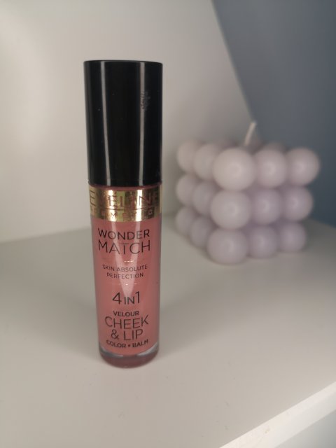 Eveline Wonder Match, Skin Absolute Perfection Velour Cheek & Lip Color Balm, Róż i pomadka do ust w płynie, 4in1, nr 02