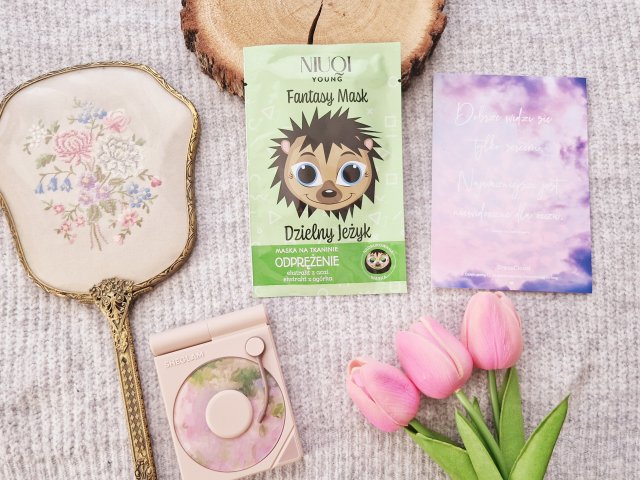 NIUQI Young, Fantasy Mask, Maska do twarzy na tkaninie, Odprężenie, Dzielny jeżyk