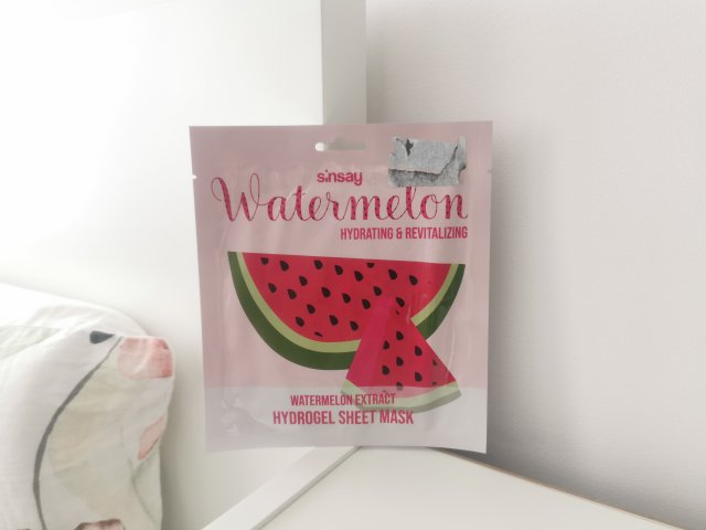 SINSAY Maska na twarz, Hydrożelowa, Watermelon Extract