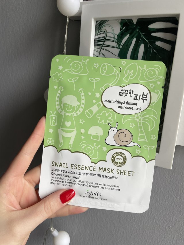 ésfolio Maska do twarzy w płacie, Snail Essence Mask