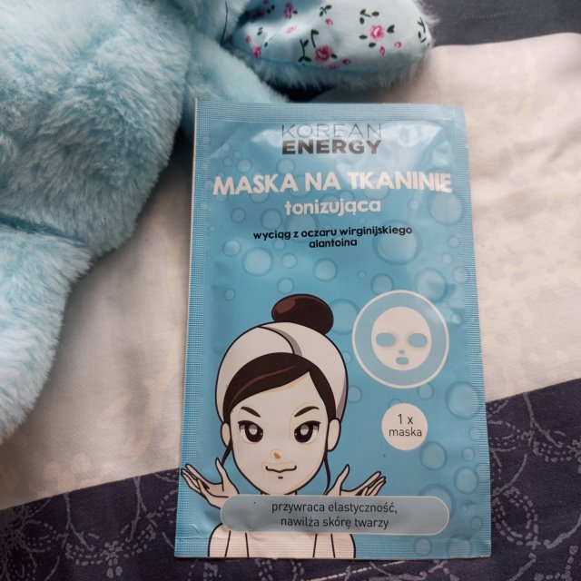 Marion Korean Energy, Maska na tkaninie, Tonizująca, Wyciąg z oczaru wirginijskiego i alantoina