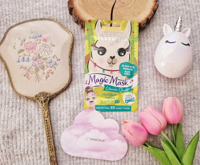 Eveline Magic Mask, Maska w płacie, Matująca, Llama Queen