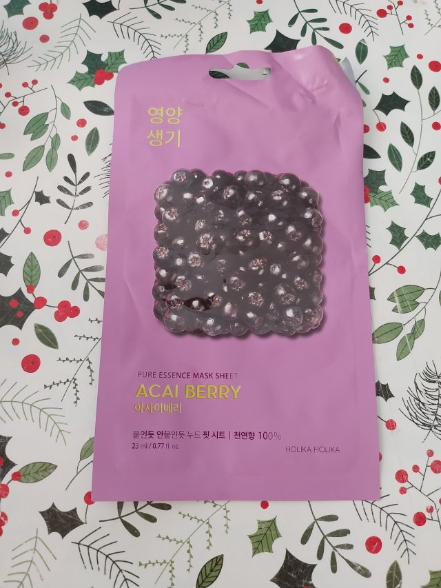 Holika Holika Maska do twarzy w płacie, Pure Essence, Acai Berry