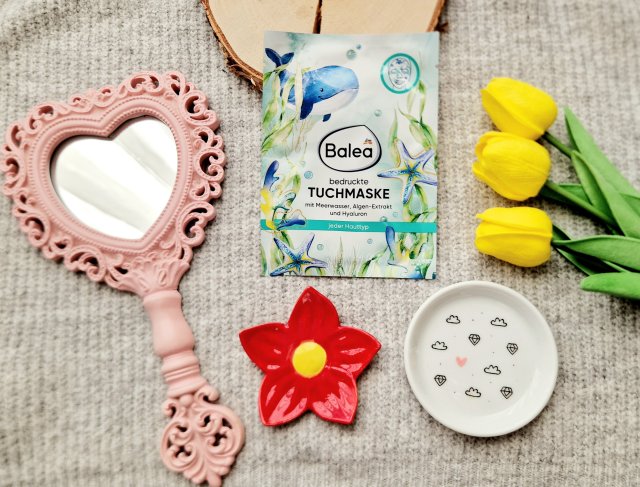 Balea Maseczka do twarzy w płacie, Bedruckte, Meerwasser, Algen-Extrakt, Hyaluron