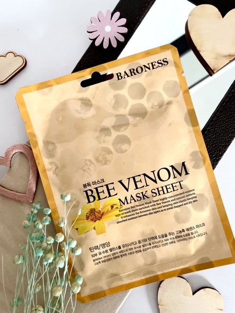 Baroness, maska w płachcie ujędrniająco-odmładzająca z jadem pszczelim 