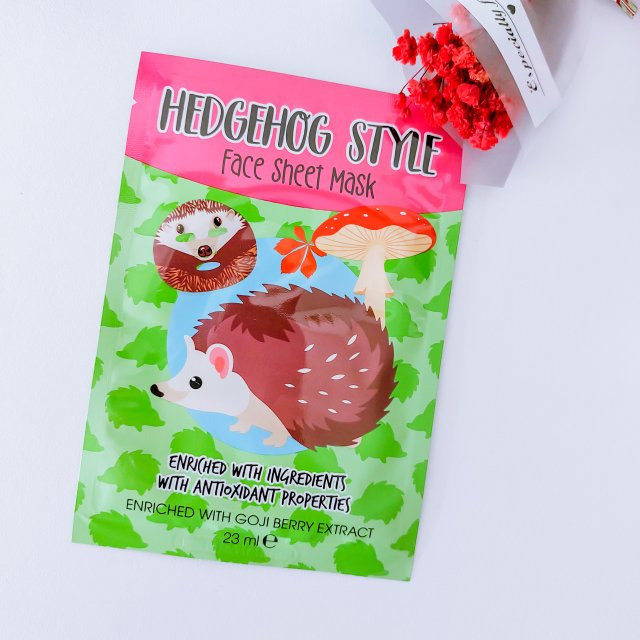 Maxbrands Marketing B.V. Face Sheet Mask, Maseczka do twarzy w płacie, Hedgehog Style