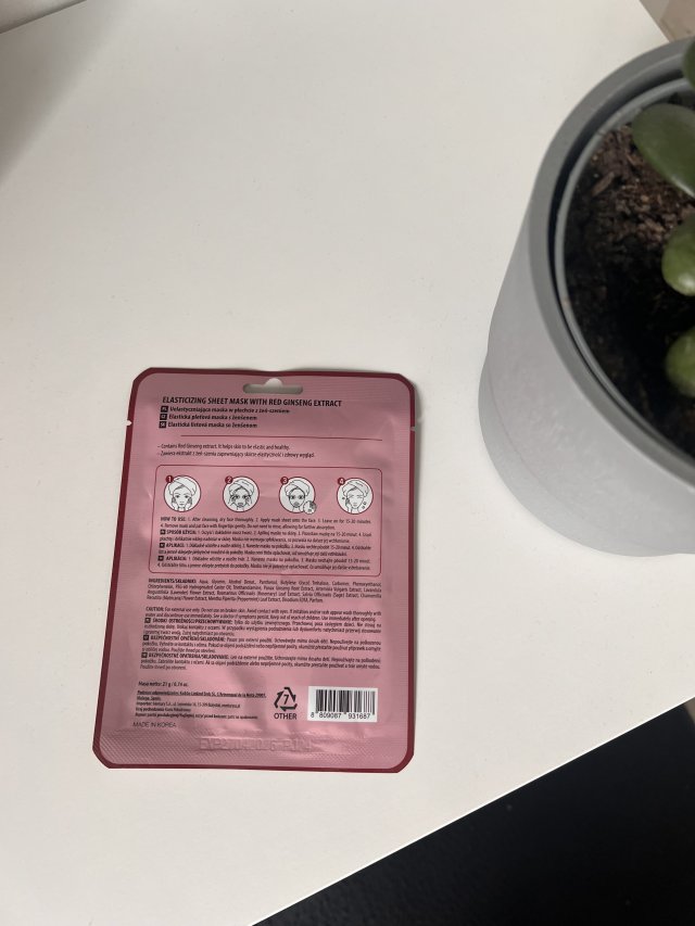 Puorella red ginseng mask sheet 