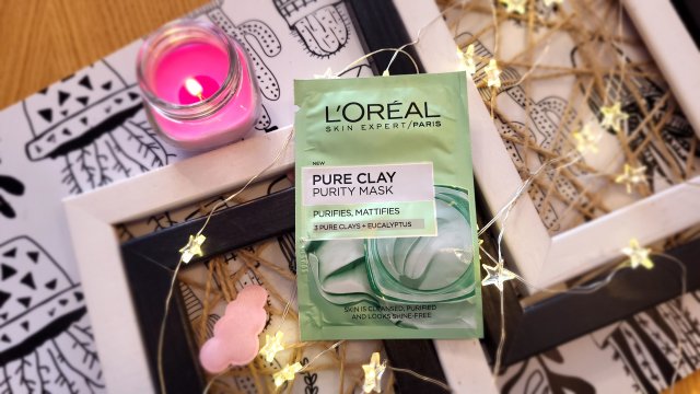 L'Oréal Czysta Glinka, Maska do twarzy, 3 glinki + ekstrakt z eukaliptusa, Oczyszcza i matuje