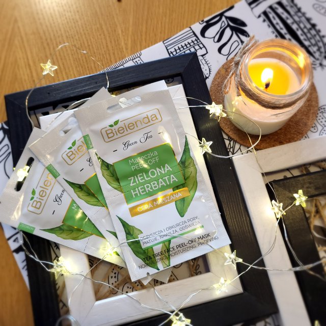 Bielenda Green Tea, Maseczka do twarzy peel-off, Zielona herbata