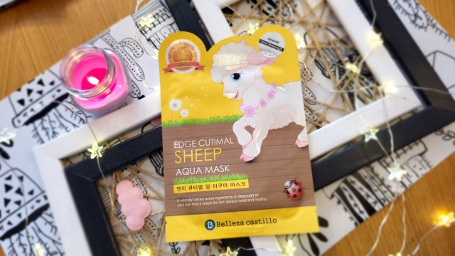 Belleza Castillo Maska do twarzy w płacie, Sheep Aqua Mask