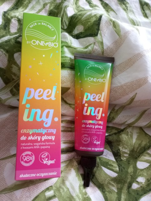 OnlyBio Hair Balance, Peeling enzymatyczny do skóry głowy, Kwasy AHA i papaina