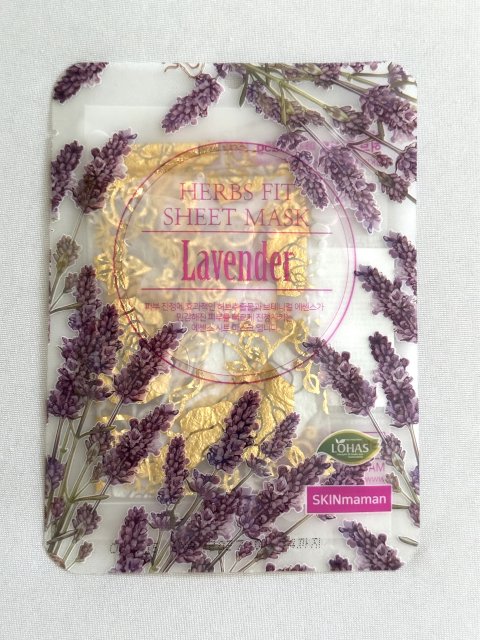 NOHJ Maska do twarzy w płacie, SKINmaman Herbs, Herbs Fit, Lavender