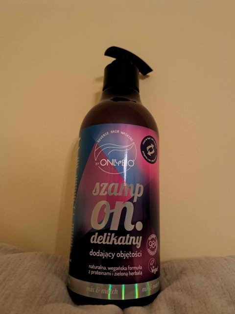 OnlyBio Reverse Hair Washing, Szampon do włosów, Delikatny, Dodający objętości