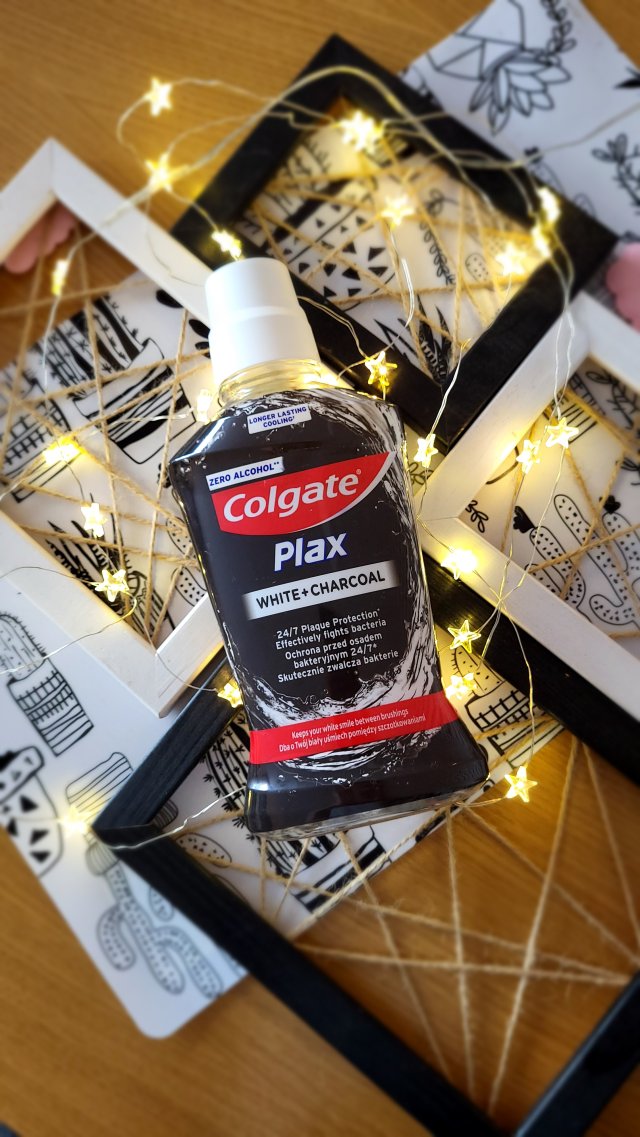 Colgate Płyn do płukania jamy ustnej, Plax, White + Charcoal