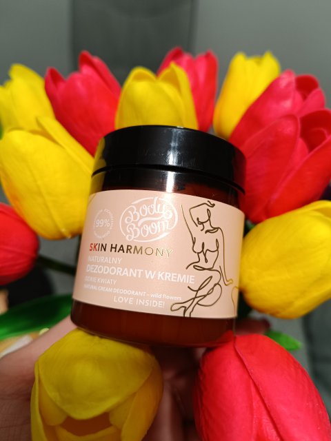 BodyBoom Dezodorant w kremie, Skin Harmony, Dzikie kwiaty