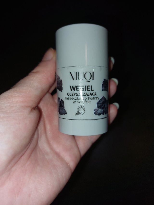 NIUQI Maseczka do twarzy w sztyfcie, Węgiel, Oczyszczająca