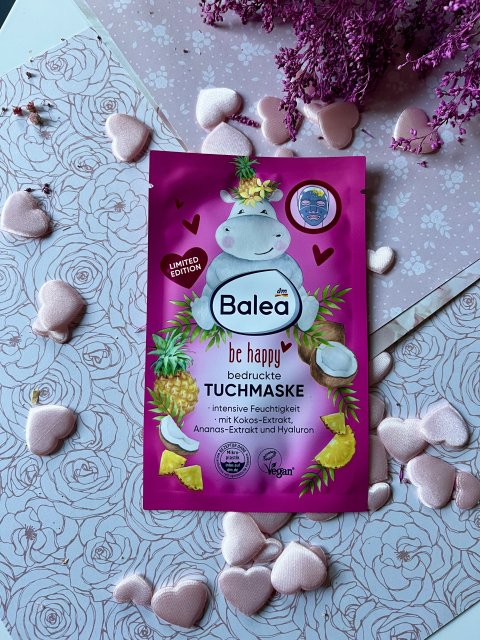 Balea Maseczka do twarzy w płacie, Be Happy