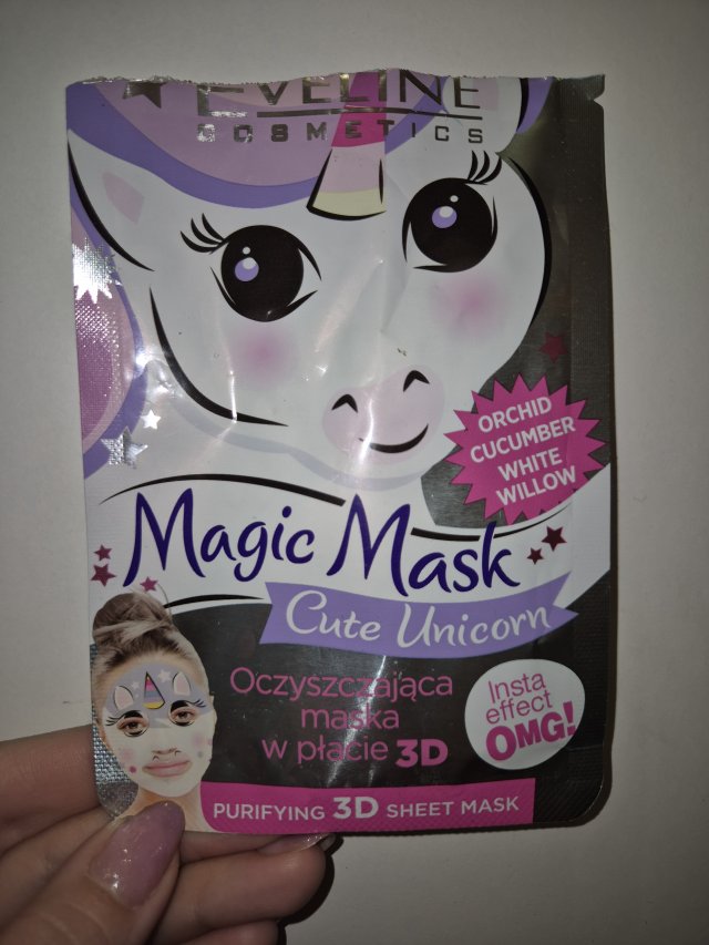 Eveline Magic Mask, Maska w płacie, Oczyszczająca, Cute Unicorn