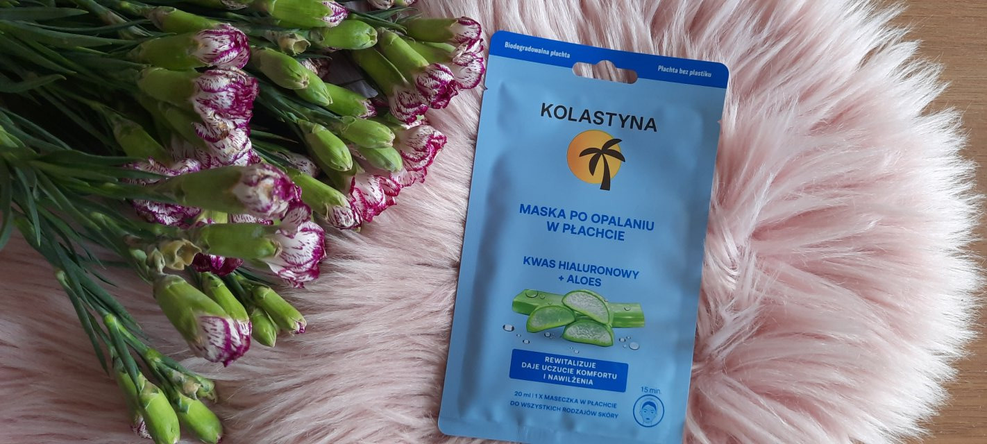 Kolastyna Maska do twarzy w płacie, Be Cool!, Po opalaniu, Aloes & kwas hialuronowy