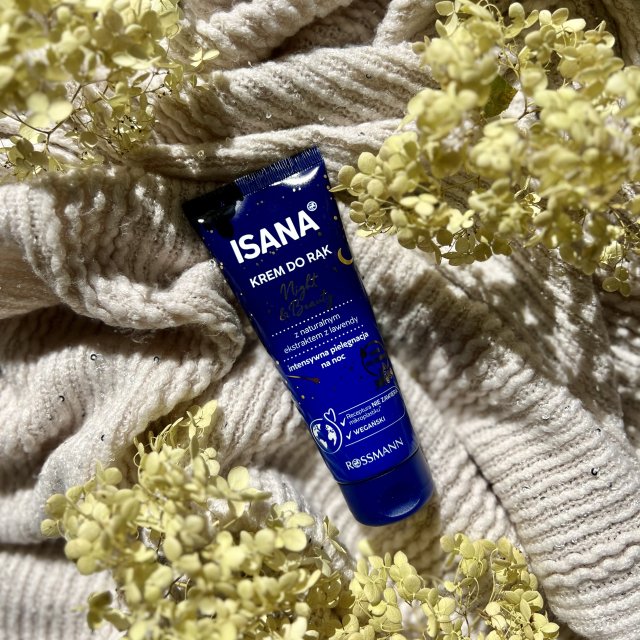 Isana Krem do rąk, Night & Beauty, Z naturalnym ekstraktem z lawendy, Intensywna pielęgnacja na noc
