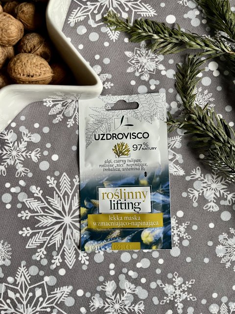 Uzdrovisco Maseczka do twarzy, Roślinny lifting, Wzmacniająco-Napinająca, Algi, Czarny tulipan