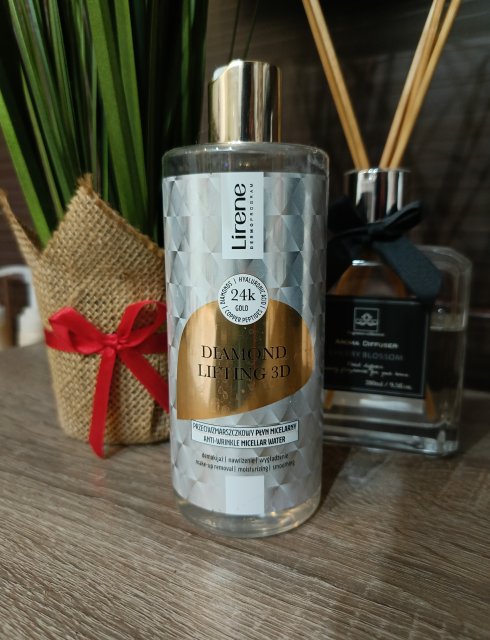 Lirene Dermoprogram, Diamentowy Lifting 3D, Płyn micelarny, Przeciwzmarszczkowy