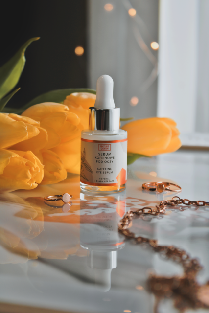 Nature Queen Serum pod oczy, Kofeinowe, Kofeina i biała herbata