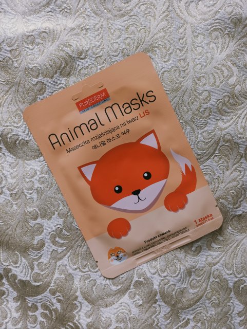 Purederm Maska do twarzy w płacie, Animal Masks, Rozjaśniająca, Lis