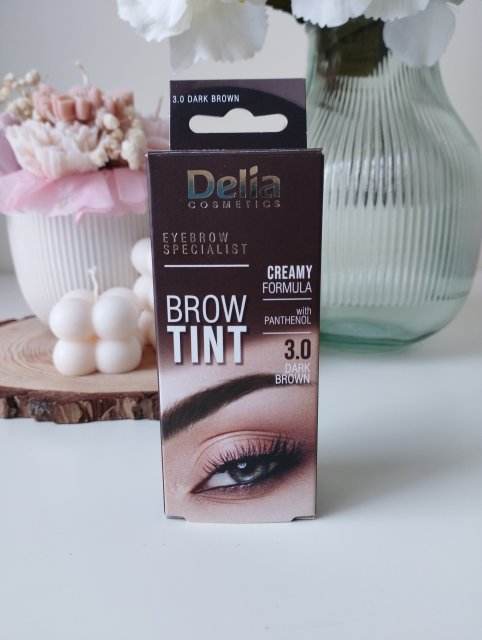 Delia Henna do brwi, Kremowa, nr 3.0 Ciemny brąz