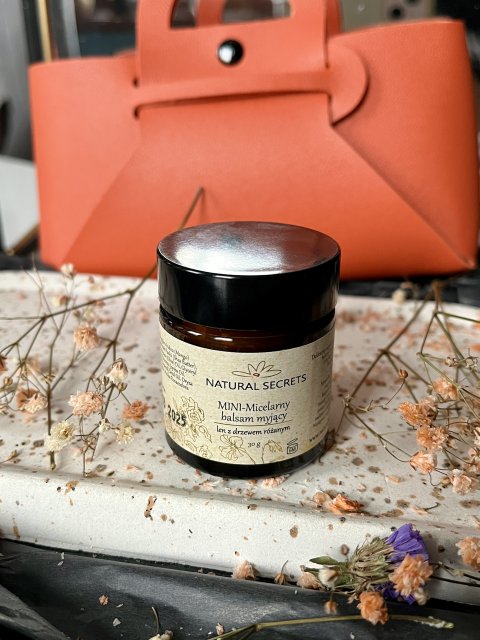 Natural Secrets Micelarny balsam myjący, Len z drzewem różanym