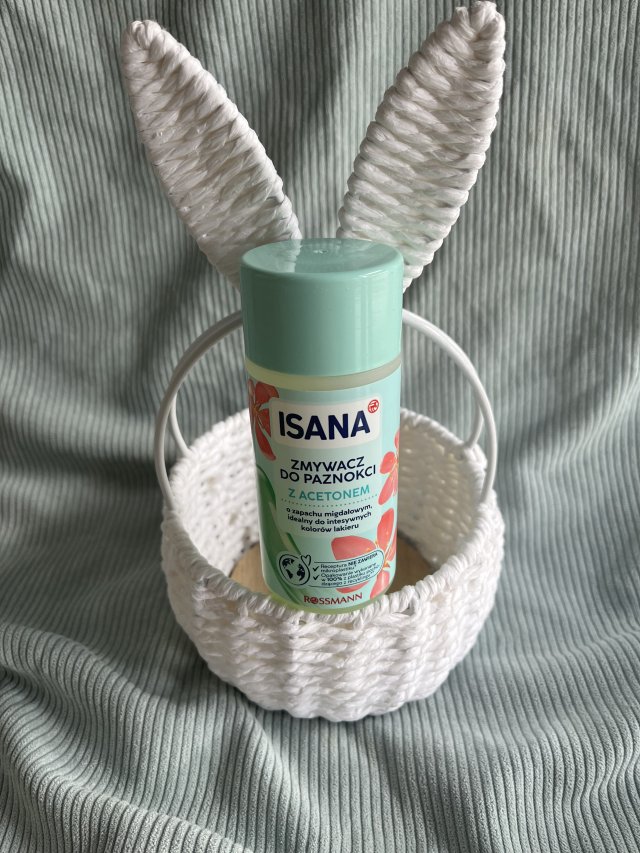 Zmywacz do paznokci z acetonem isana