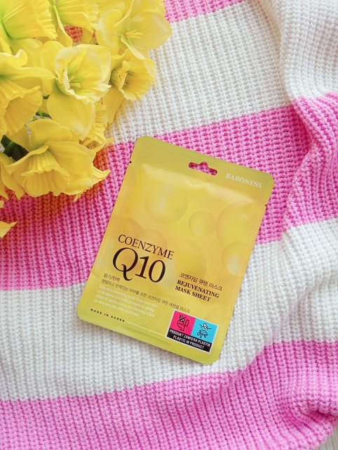 Baroness Maska do twarzy w płacie, Coenzyme Q10, Odmładzająca