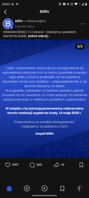 Billin - nowa apka do recenzji i zarabiania 