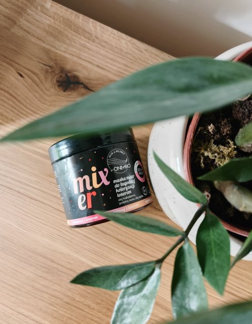 OnlyBio Hair in Balance, Mixer, Maska do włosów, Dla łagodnej koloryzacji tonerem, Olej makadamia, proteiny owsa, olej jojoba