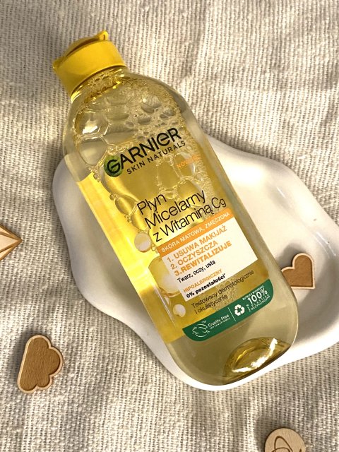 Garnier Skin Naturals, Płyn micelarny, Z witaminą Cg, Skóra matowa, zmęczona