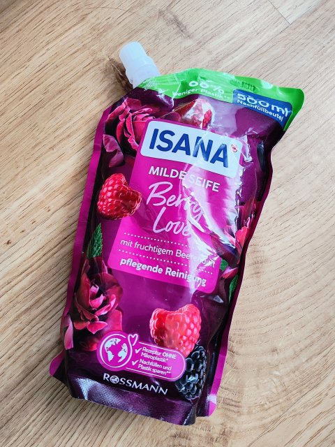 Isana Mydło do rąk w płynie, Berry Love 